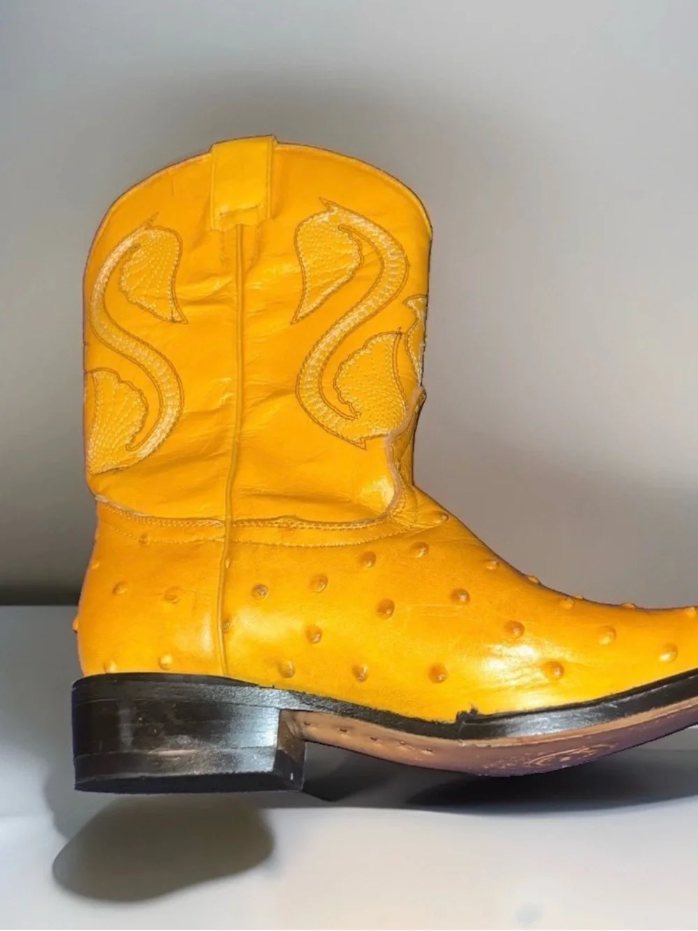 Kids Yellow Cowboy Boots - Classic Western Style